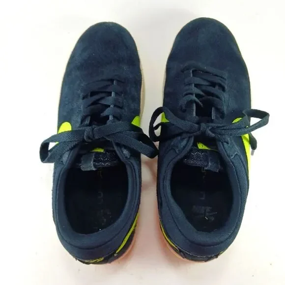 Nike SB Eric Koston Signature Model 6Y Skateboard Shoe. Black Suede/Neon Swoosh - Picture 10 of 15